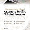 Hazırlık Arapça Etütleri Kapanış ve Sertifika Takdimi Programı